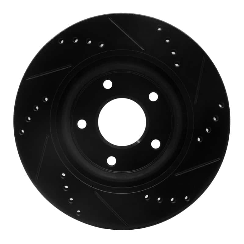 R1 Concepts — R1 07-13 Nissan Altima Front Left Drilled & Slotted Black Brake Rotor
R1 Brake Rotor Drill - view 5