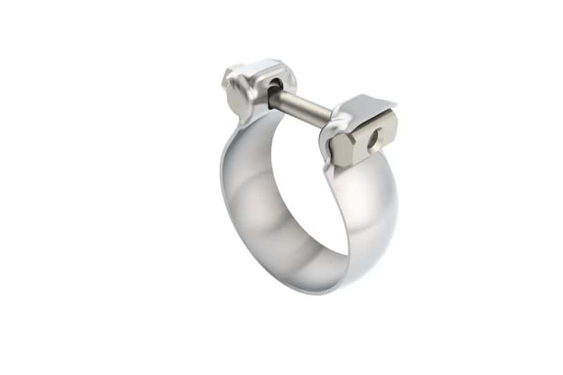 Borla — Borla 2.36in (60mm) T-304 Stainless Steel Half Moon/ Swivel Joint Clamp
Clamp - Half Moon
ExhstClamp - view 3