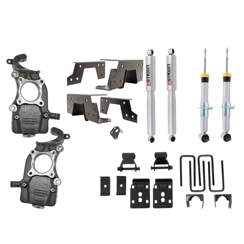 Belltech — Belltech 2021+ Ford F-150 2WD 2-5.5in Front 6.5in Rear Complete Lower Kit with SP Shocks
LOWERING KIT - view 2