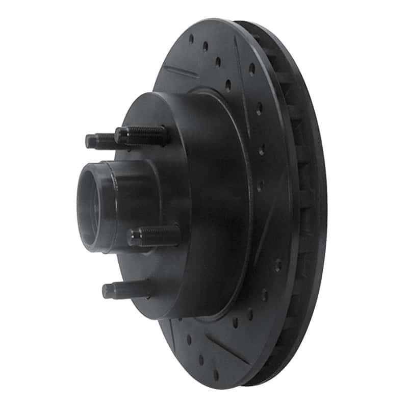R1 Concepts — R1 95-97 Ford Ranger (USA/Canada) Front Right Drilled & Slotted Black Brake Rotor
R1 Brake Rotor Drill - view 2