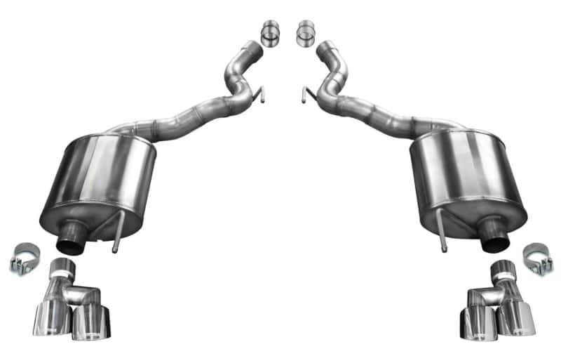 CORSA Performance — Corsa 2018-2023 Ford Mustang GT Convertible Sport Axle-Back Exhaust w/ 4in Tips
Exhaust - view 2
