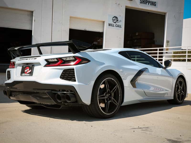 aFe — aFe MACH Force-Xp 2-1/2in 304SS Cat-Back 2020 Chevy Corvette (C8) 6.2L - Black Tip
Cat-Back Exhaust - view 3