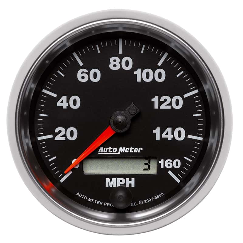 AutoMeter — Autometer GS 3-3/8 inch 160 MPH In Dash Speedometer Gauge
3-3/8" SPEEDO, 160 M - view 1
