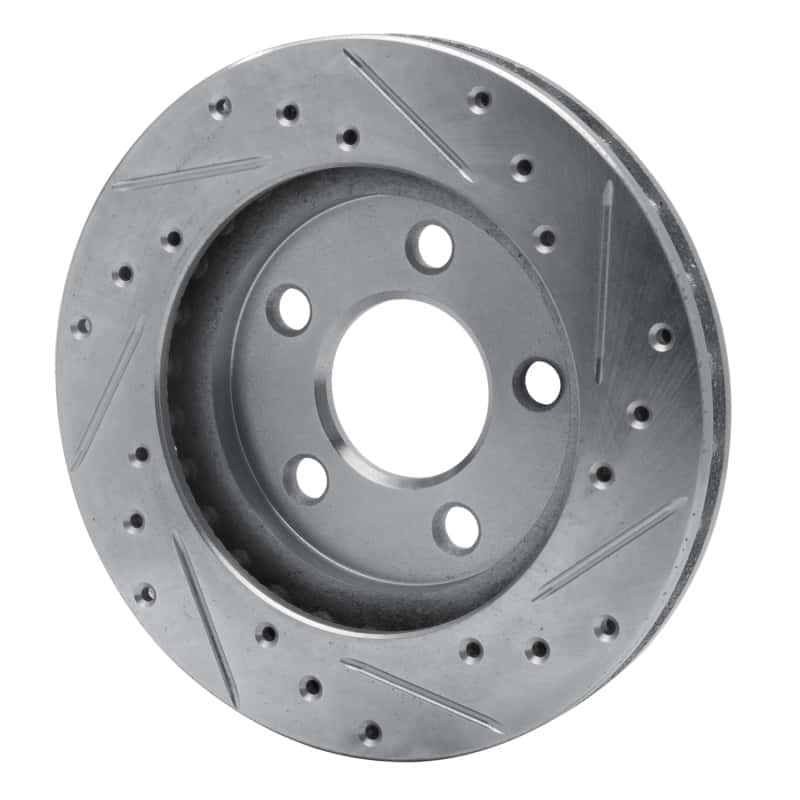 R1 Concepts — R1 85-89 Dodge SHADOW Front Left Drilled & Slotted Silver Brake Rotor
R1 Brake Rotor Drill - view 3