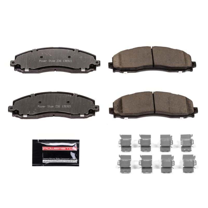 PowerStop — Power Stop 13-19 Ford F-250 Super Duty Rear Z36 Truck & Tow Brake Pads w/Hardware
Z36 Brake Pads - view 1