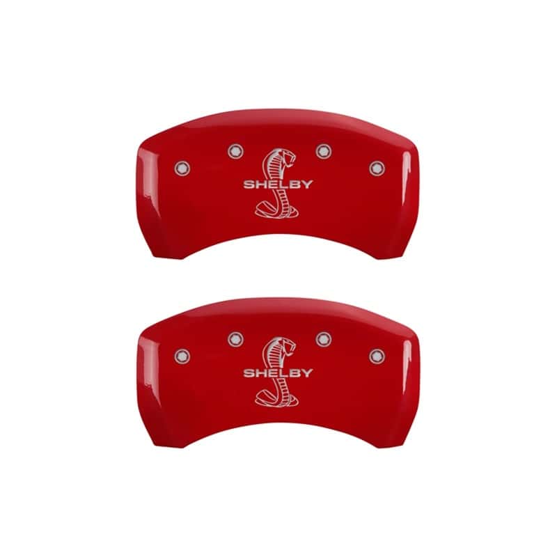 MGP — MGP Rear set 2 Caliper Covers Engraved Rear Tiffany Snake Red finish silver ch
Caliper Covers - view 1