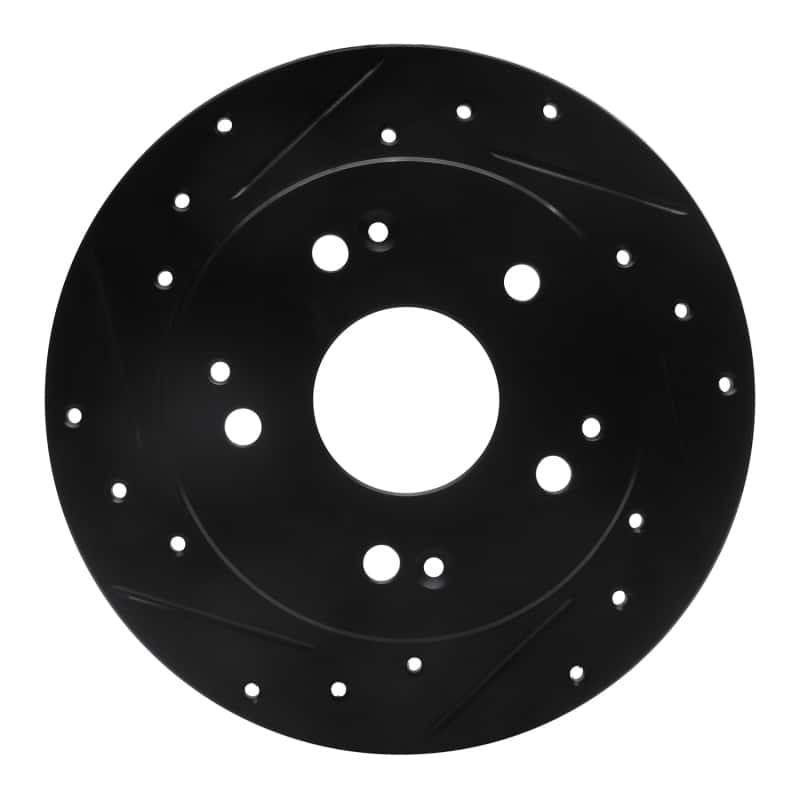 R1 Concepts — R1 97-06 Acura RSX Rear Left Drilled & Slotted Black Brake Rotor
R1 Brake Rotor Drill - view 1