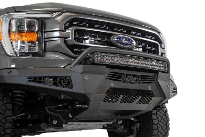 Addictive Desert Designs — Addictive Desert Designs 2021 Ford F-150 HoneyBadger Front Bumper w/ Top Hoop
Bumper- Front
Bumpers - view 16