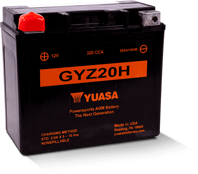 Yuasa Battery — Yuasa GYZ20H High Performance Maintenance Free AGM 12-Volt Battery - view 2