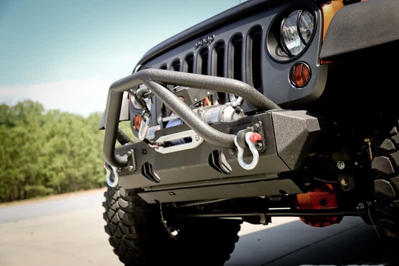 Rugged Ridge — Rugged Ridge Double X Striker Black 76-86 Jeep CJ 87-18 Jeep Wrangler
OFFROAD_BUMPERS
Winch Guard - view 2