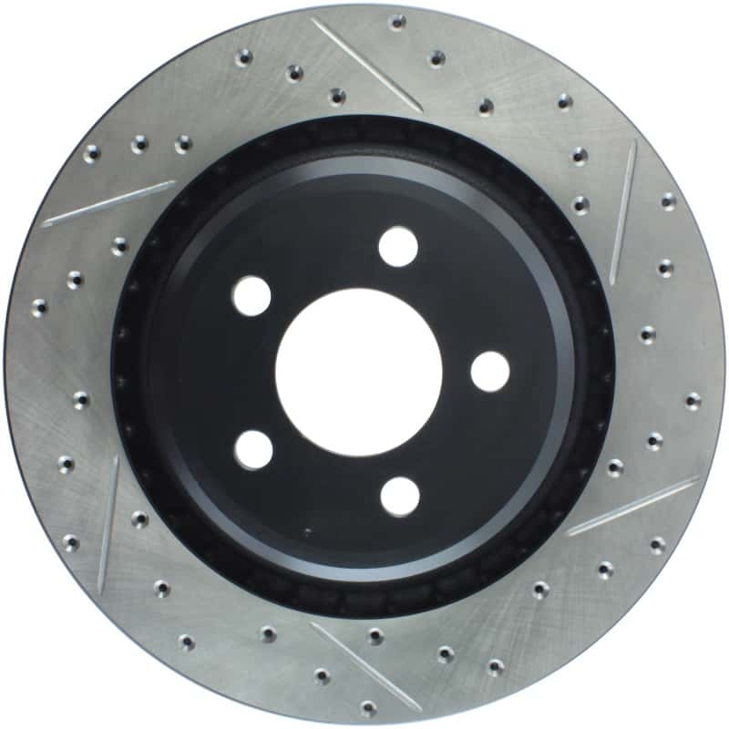 Stoptech — StopTech SportStop 06-09 Chrysler SRT-8 Rear Left Drilled & Slotted Rotor
Slot/Drill Rotor - view 1