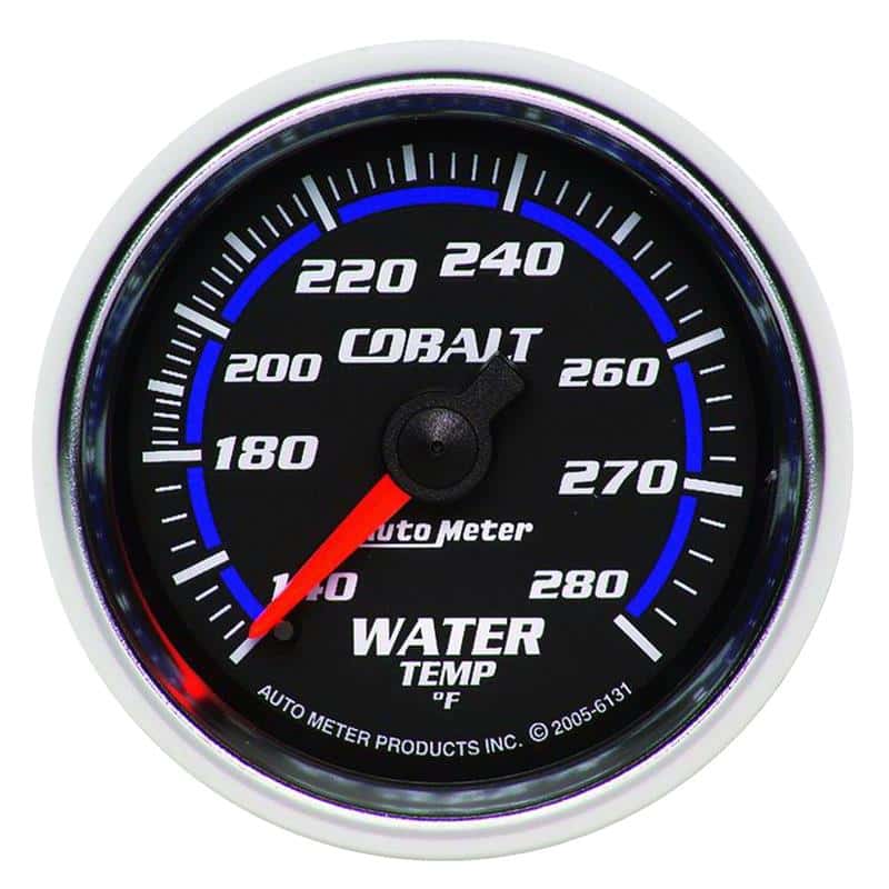 AutoMeter — Autometer Cobalt 52mm 140-280 Deg F Mechanical Water Temperature Gauge
GA 2" WTEMP 280 M CB - view 2