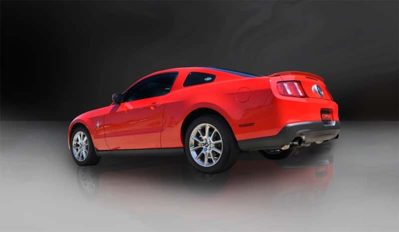 CORSA Performance — Corsa 2011-2014 Ford Mustang 3.7L V6 Black Sport Axle-Back Dual Rear Exhaust
Exhaust - view 5