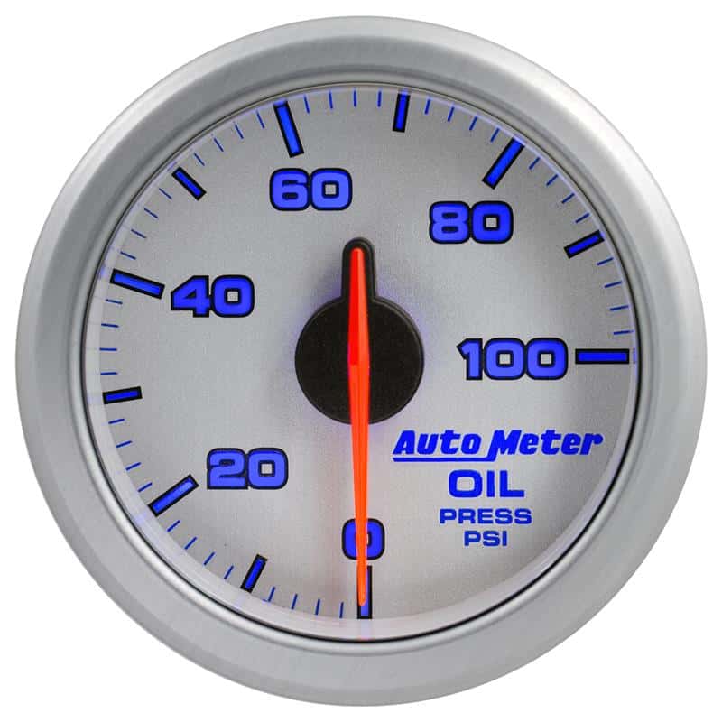 AutoMeter — Autometer Airdrive 2-1/6in Oil Pressure Gauge 0-100 PSI - Silver
GA 2" OILP ARDRV SLV - view 6