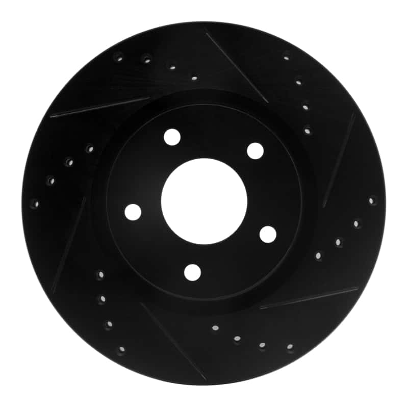 R1 Concepts — R1 13-25 Nissan Altima Front Right Drilled & Slotted Black Brake Rotor
R1 Brake Rotor Drill - view 1