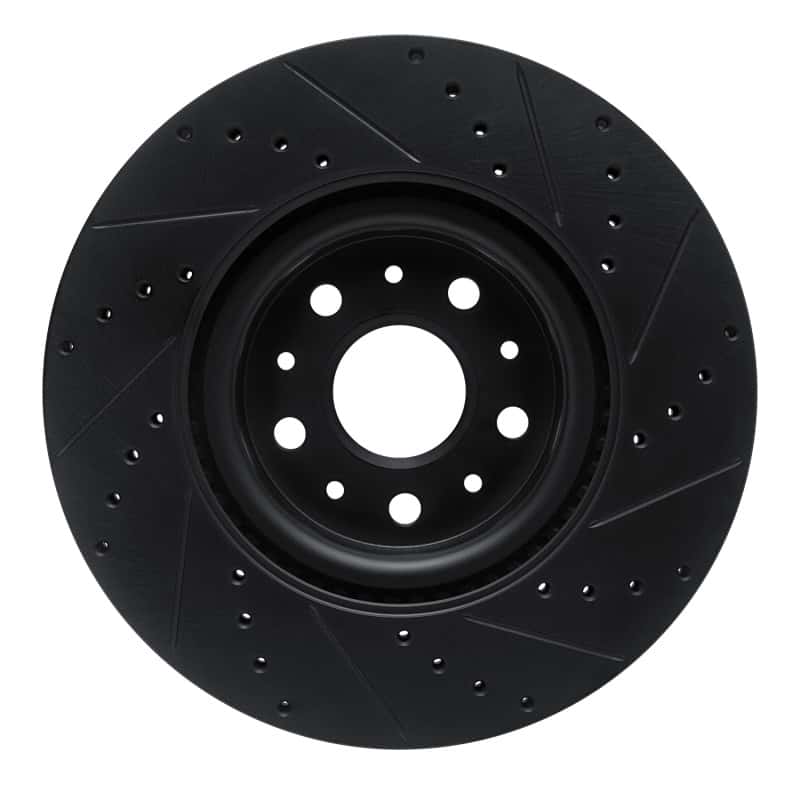 R1 Concepts — R1 14-25 Cadillac CTS Front Left Drilled & Slotted Black Brake Rotor
R1 Brake Rotor Drill - view 5