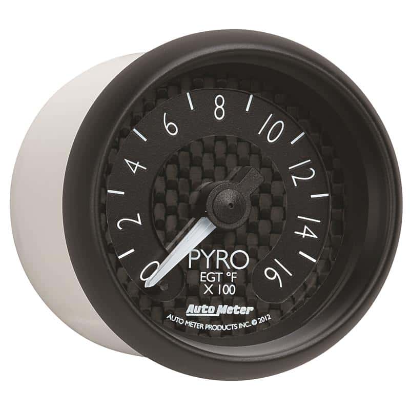 AutoMeter — Autometer GT Series 52mm Full Sweep Electronic 0-1600 Deg F EGT/Pyrometer Gauge
2-1/16" PYROMETER KI - view 5