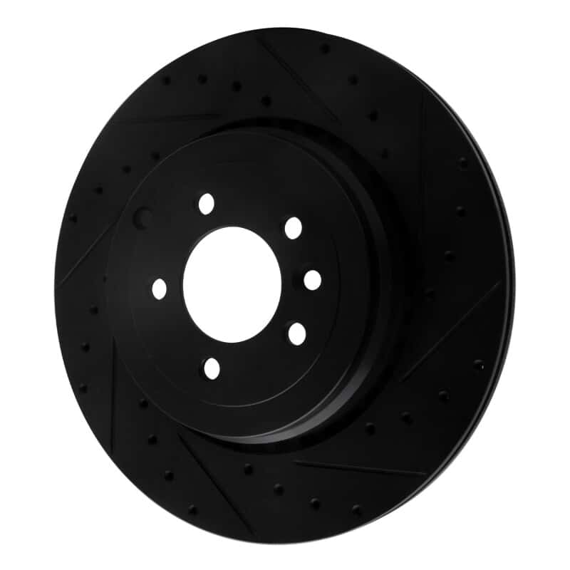 R1 Concepts — R1 10-13 Land Rover Range Rover Sport Rear Right Drilled & Slotted Black Brake Rotor
R1 Brake Rotor Drill - view 2
