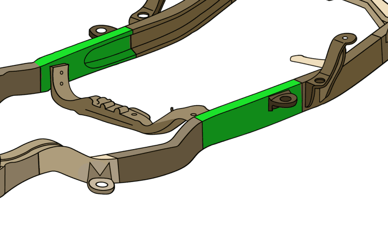 RustBuster — Rust Buster 1994-2004 Chevy S10 & GMC Sonoma Center Frame Repair Kit - Left - view 2