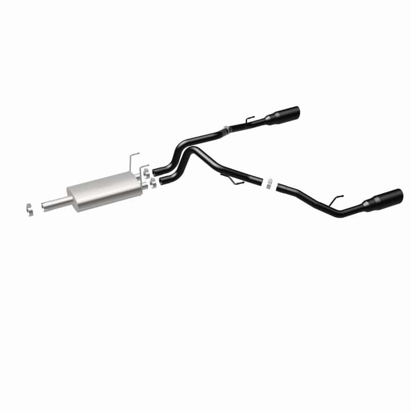 Magnaflow — Magnaflow 09-15 Dodge Ram 1500 V8 Dual Spilt Rear Exit Black Stainless C/B Perf Exhaust
Cat-Back - view 14