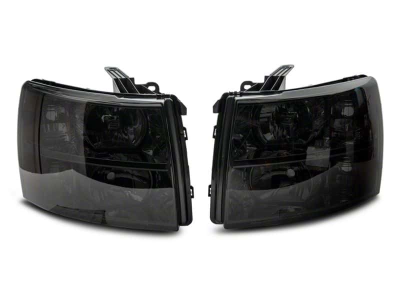 Raxiom — Raxiom 07-14 Chevrolet Silverado 1500 HD Axial OEM RepHeadlights- Chrome Housing- Smoked Lens
Headlights - view 2