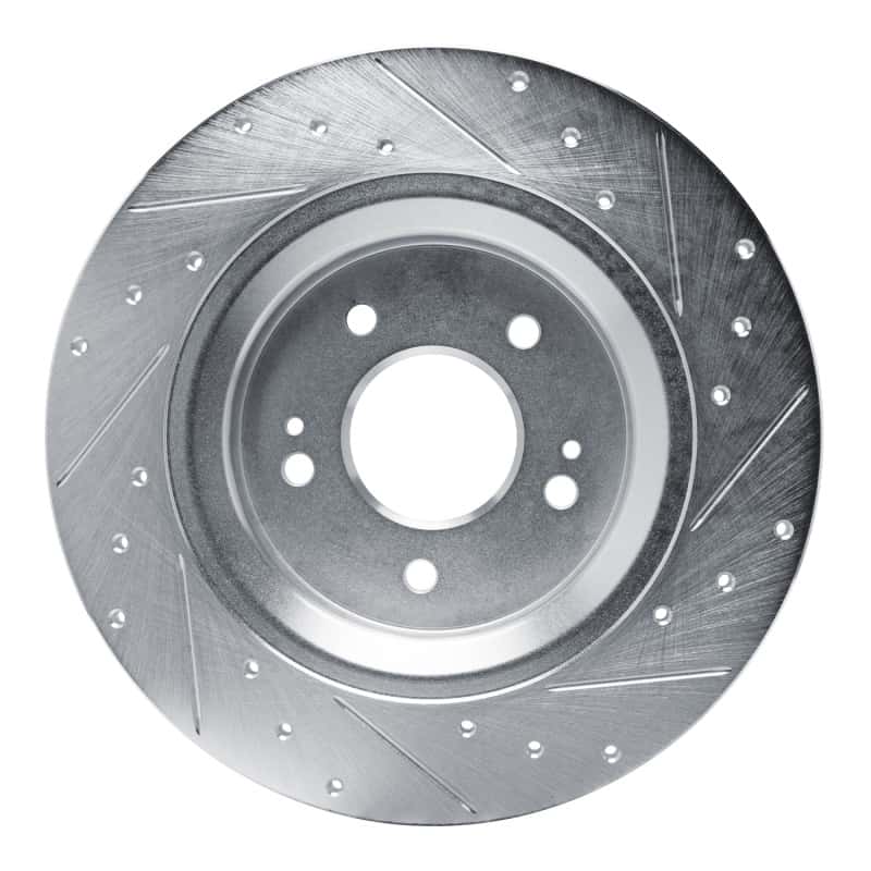 R1 Concepts — R1 21-25 Hyundai SANTA FE Rear Left Drilled & Slotted Silver Brake Rotor
Disc Brake Rotor - view 5