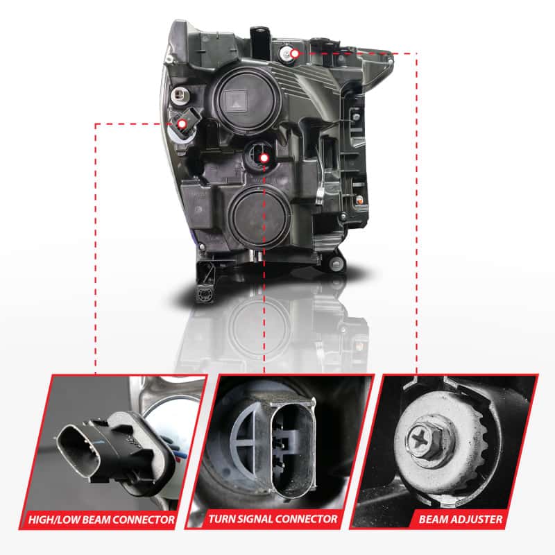 ANZO — ANZO 21-23 Ford F150 LED Projector Headlight w/Switchback+Sequential - Black (Passenger Side Only)
Head Light Set
Headlights - view 7