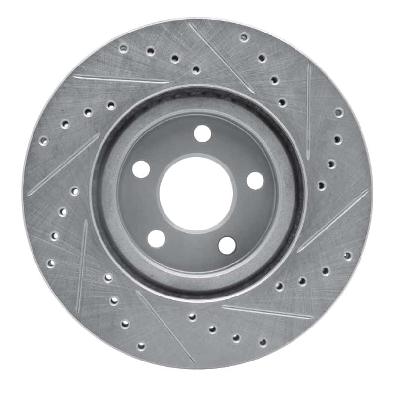 R1 Concepts — R1 03-09 Chrysler PT Cruiser Front Left Drilled & Slotted Silver Brake Rotor
R1 Brake Rotor Drill - view 5