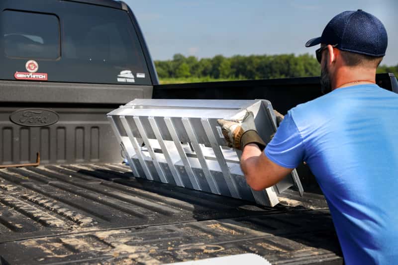 GEN-Y Hitch — Gen-Y Heavy-Duty 8ft Aluminum Foldable Loading Ramps 15in x 96in 3K Capacity Per Ramp - Pair
Aluminum Ramp - view 5