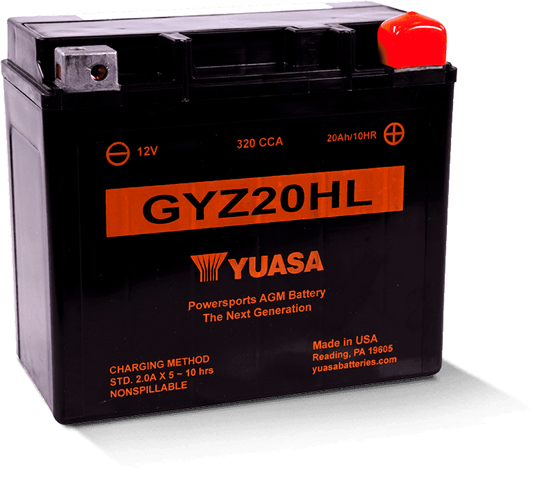 Yuasa Battery — Yuasa GYZ20HL High Performance Maintenance Free AGM 12-Volt Battery - view 2