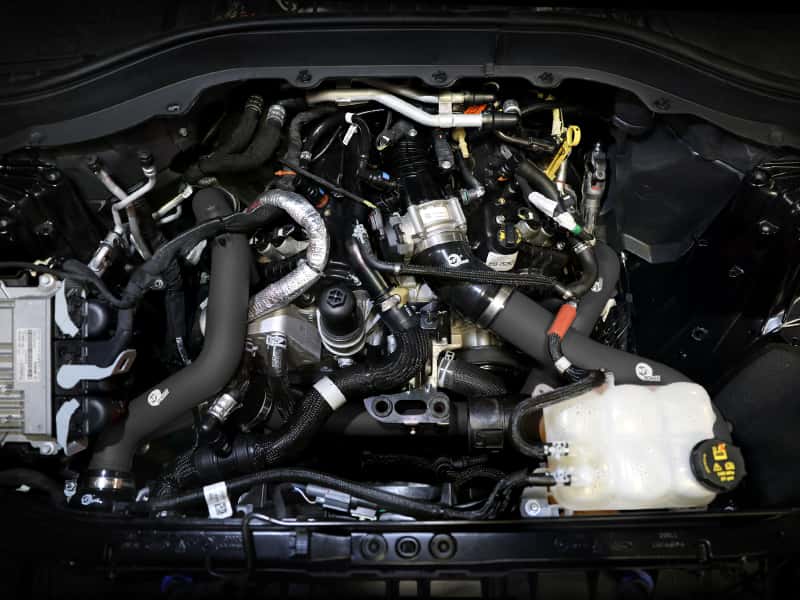 aFe — aFe 22-23 Ford Explorer BladeRunner Aluminum Hot and Cold Charge Pipe Kit - Blk
Charge Pipe Kit - view 7