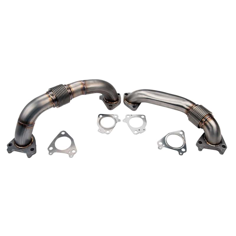 Wehrli — Wehrli 01-04 Chevrolet 6.6L Duramax LB7 2in Stainless Up Pipe Kit w/Gaskets - Single Turbo
UpPipes ST 01-04 SS - view 1