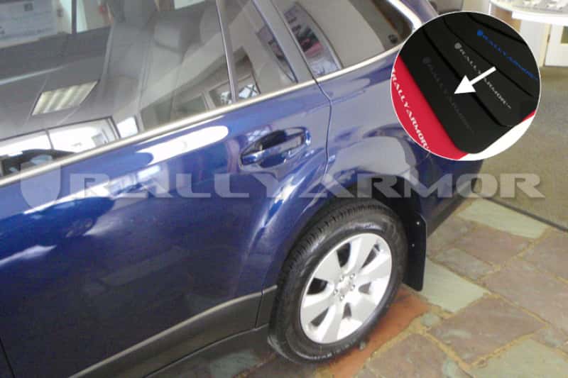 Rally Armor — Rally Armor 10-14 Subaru Outback Black UR Mud Flap w/ Grey Logo
Mud Flap - view 2