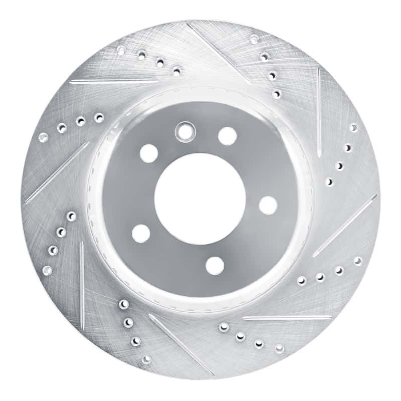 R1 Concepts — R1 20-25 Land Rover Defender 90 Rear Right Drilled & Slotted Silver Brake Rotor
Disc Brake Rotor - view 1