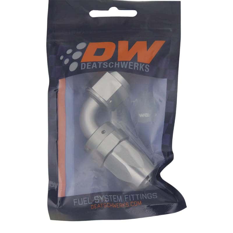 DeatschWerks — DeatschWerks 8AN Female Swivel 90-Degree Hose End CPE - view 2