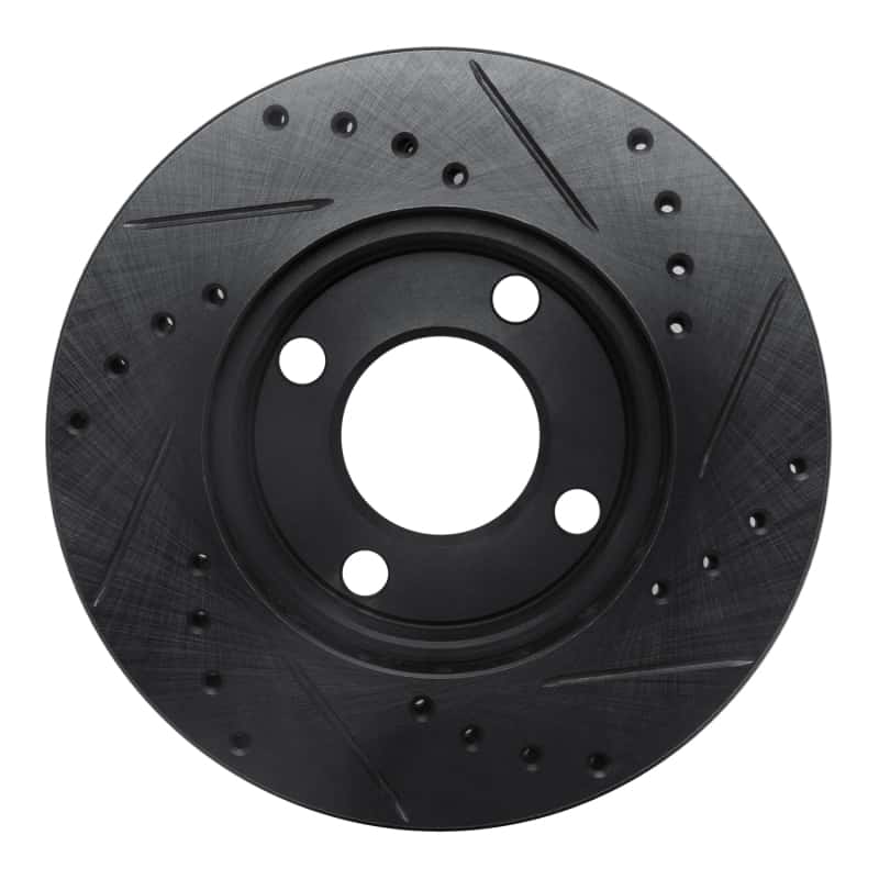 R1 Concepts — R1 84-87 Audi 4000 Quattro Front Left Drilled & Slotted Black Brake Rotor
R1 Brake Rotor Drill - view 5