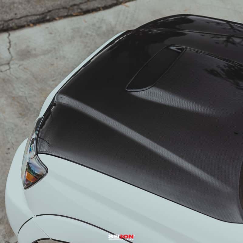 Seibon — Seibon 05-11 Toyota Tacoma TR-Style Carbon Fiber Hood - view 10