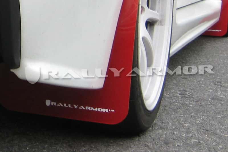 Rally Armor — Rally Armor 07-17 Mitsubishi Lancer Red UR Mud Flap w/ White Logo
Mud Flap - view 2