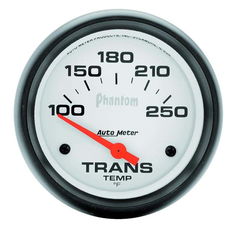 AutoMeter — Autometer Phantom 2-5/8in 100-250 Degree F Electric Transmission Temp Gauge
2-5/8" TRANS TEMP, 1 - view 2