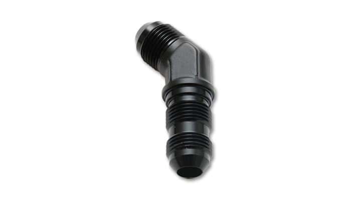 Vibrant — Vibrant -3AN Bulkhead Adapter 45 Degree Elbow Fitting - Anodized Black Only
-3AN45DegBulkheadAdp
3AN45DegBulkhdAdptr
AN Fitting - view 4