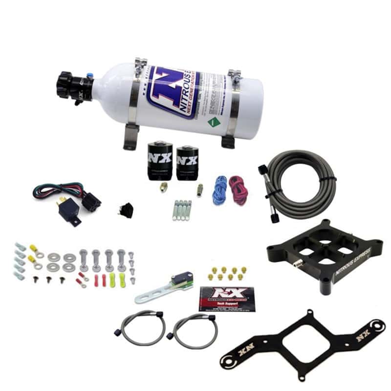 Nitrous Express — Nitrous Express 4150 Single Entry Crossbar Plate RNC Nitrous Kit (250-750HP) w/5lb Bottle
Injection System Kit
N2OSys - view 1
