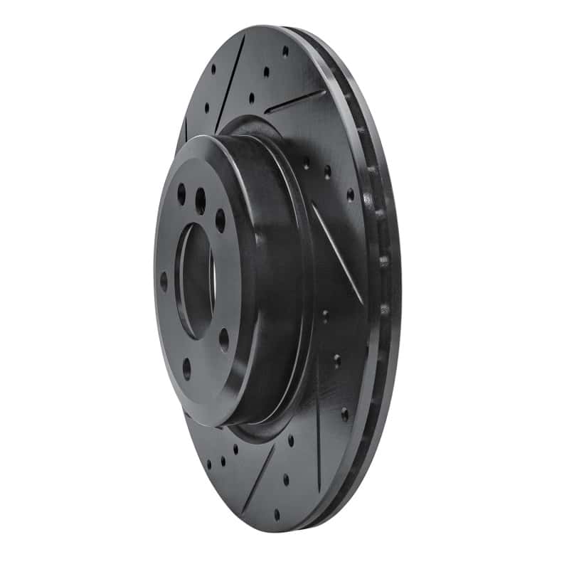 R1 Concepts — R1 11-16 BMW Z4 Rear Left Drilled & Slotted Black Brake Rotor
R1 Brake Rotor Drill - view 2