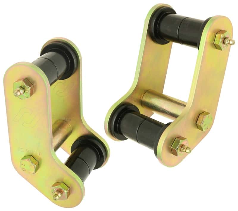 RockJock — RockJock Boomerang YJ Leaf Spring Shackles Rear w/ Urethane Bushings For Pro Comp Springs
LeafSpShclKt - view 1