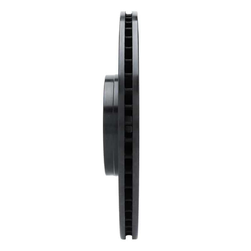 R1 Concepts — R1 16-18 Ford Focus Front Left Drilled & Slotted Black Brake Rotor
R1 Brake Rotor Drill - view 3