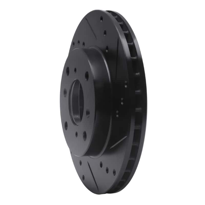 R1 Concepts — R1 98-02 Acura CL Front Right Drilled & Slotted Black Brake Rotor
R1 Brake Rotor Drill - view 2