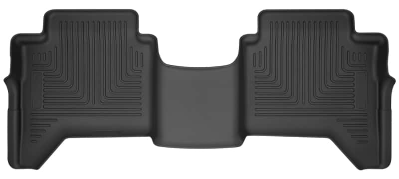 Husky Liners — Husky Liners 2019 Ford Ranger SuperCrew WeatherBeater 2nd Row Black Floor Liners - view 1