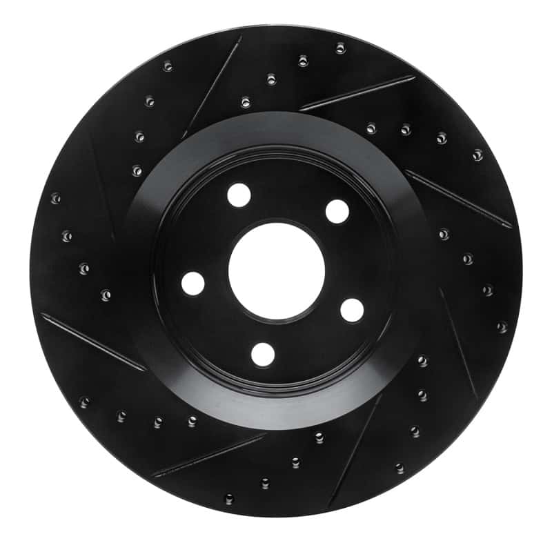 R1 Concepts — R1 11-25 Dodge Durango Front Right Drilled & Slotted Black Brake Rotor
R1 Brake Rotor Drill - view 5