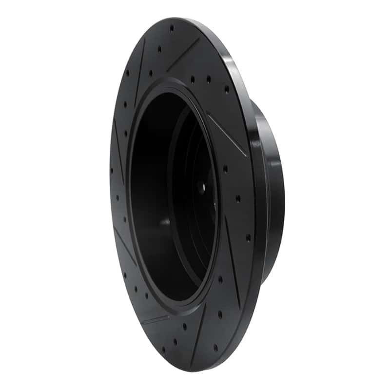 R1 Concepts — R1 03-05 Land Rover Range Rover Rear Right Drilled & Slotted Black Brake Rotor
R1 Brake Rotor Drill - view 4
