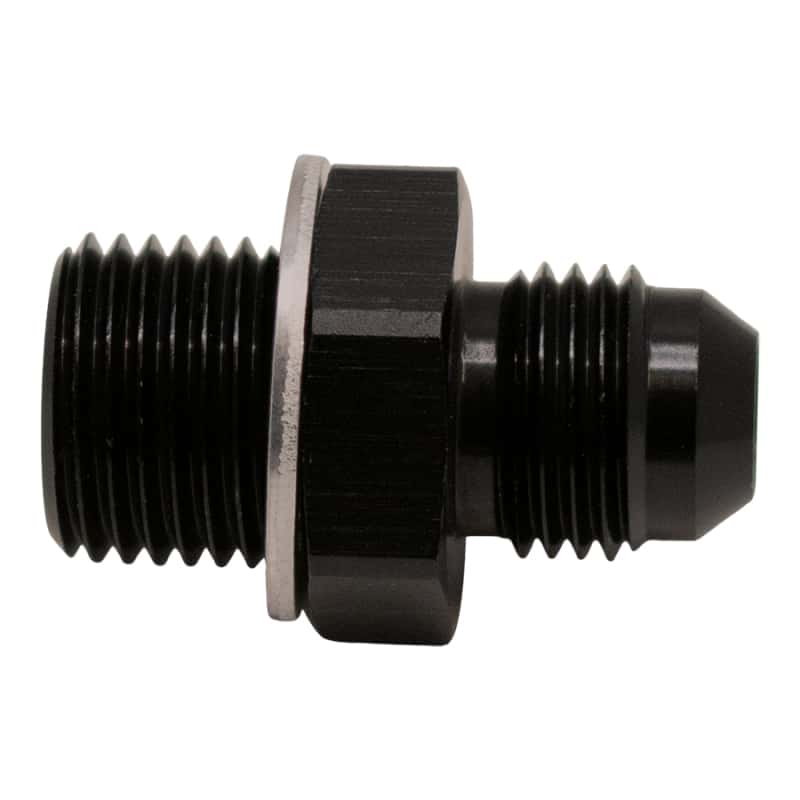 DeatschWerks — DeatschWerks 6AN Male Flare to M16 X 1.5 Male Metric Adapter (Incl Washer) - Anodized Matte Black
Lines & Fittings - view 1