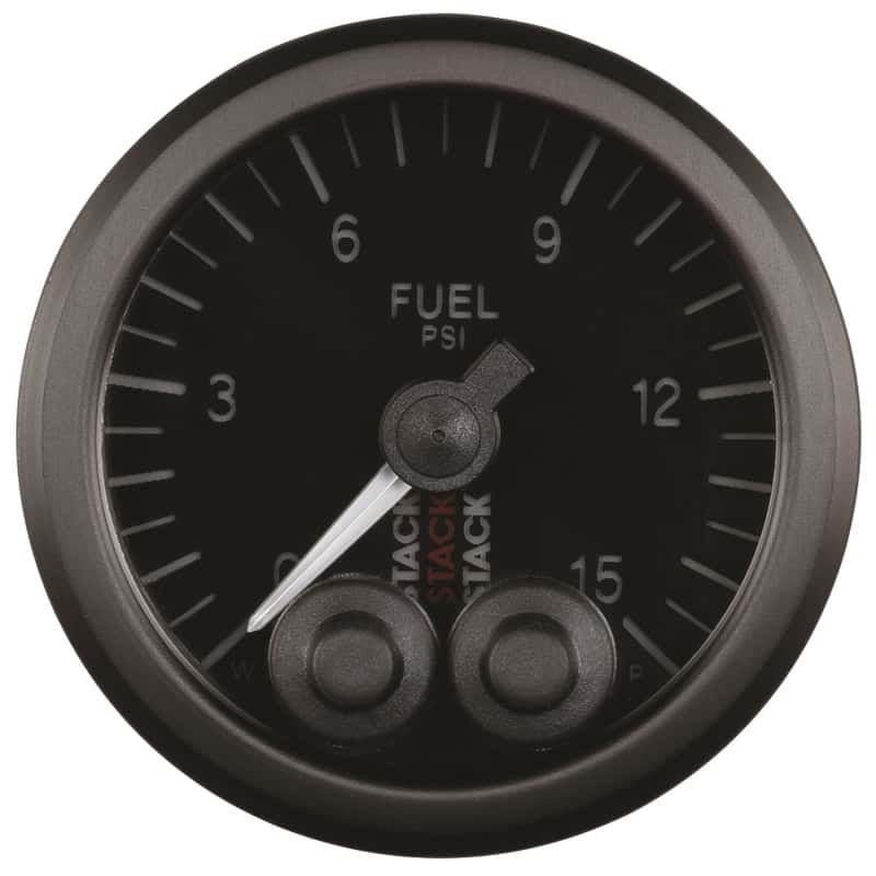 AutoMeter — Autometer Stack 52mm 0-15 PSI 1/8in NPTF Male Pro-Control Fuel Pressure Gauge - Black
Ga FuelP PC Bk 15psi - view 2